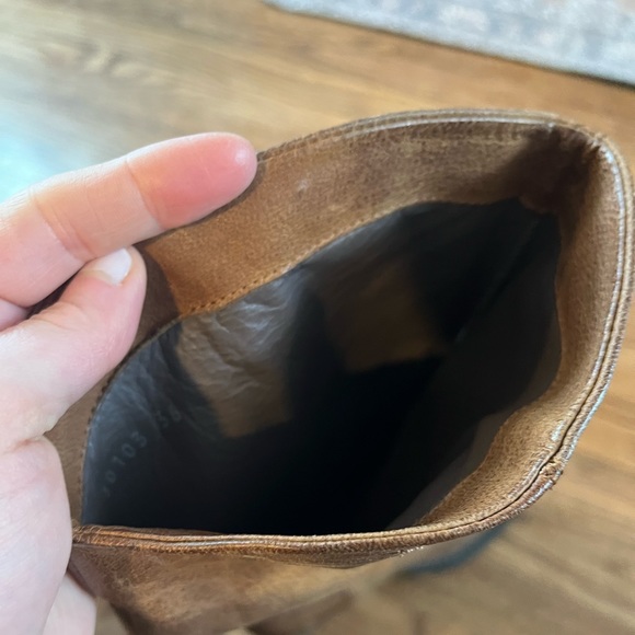 Italian brown leather boots women 6 - Picture 5 of 6